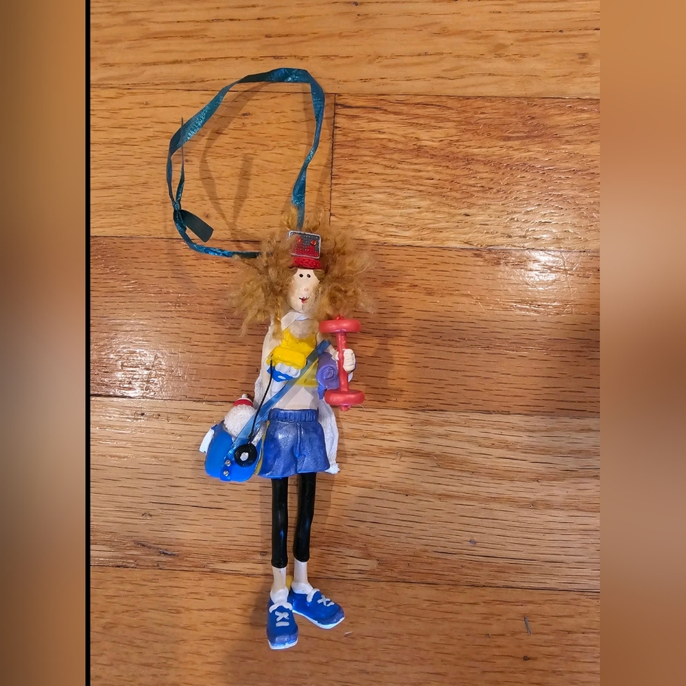 Hallmark fitness girl ornament